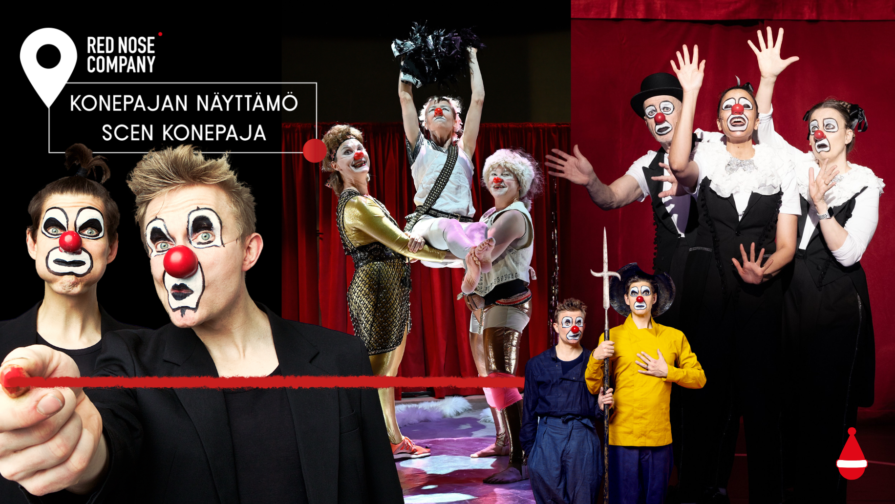 Red Nose Companyn teatteriesityksiä pikkujouluihin Helsingissä